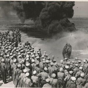 Vintage WWII U.S. Navy Naval Survival Training Publicity B & W Photo 8 x 10